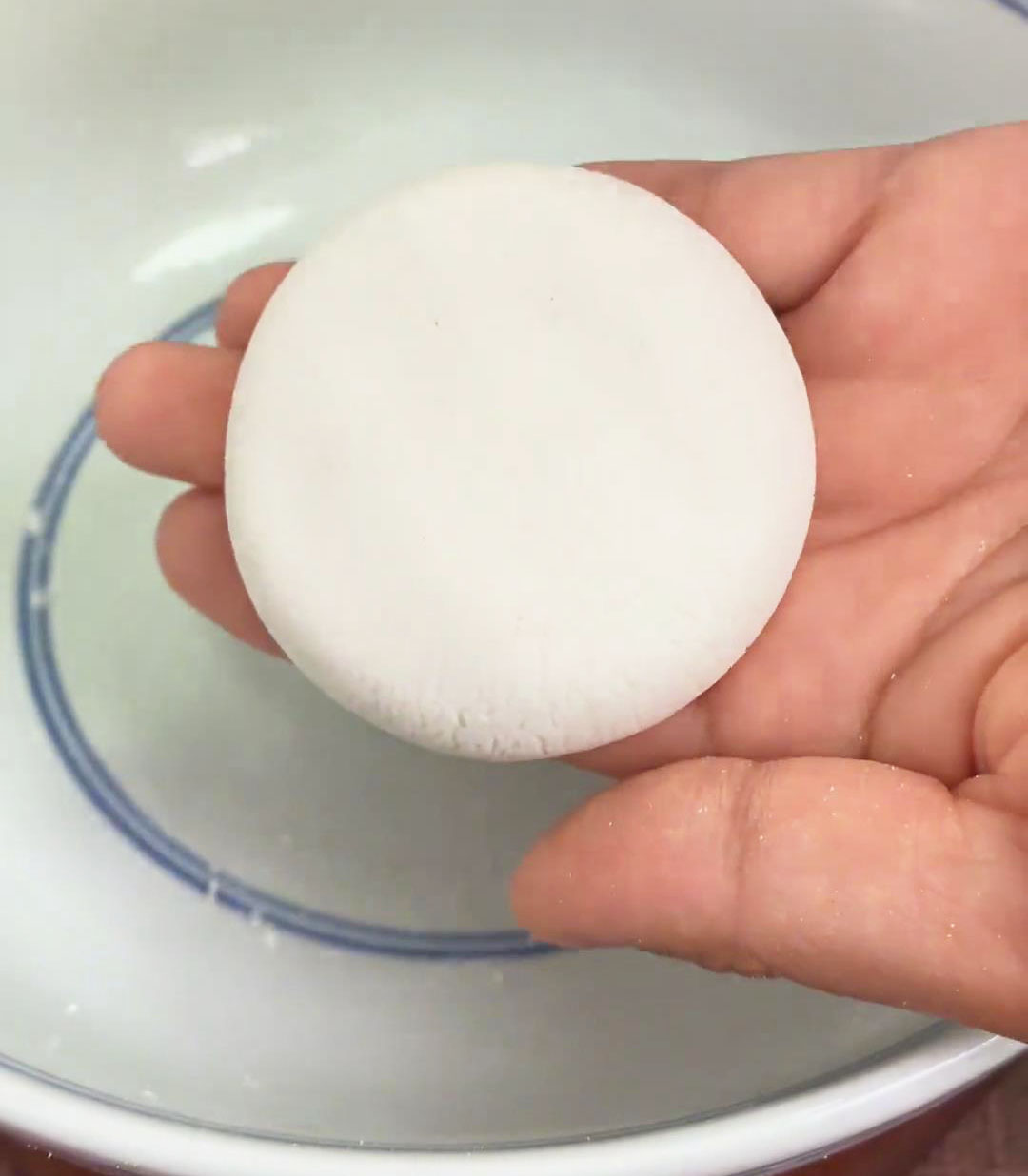 press it into a flat cake