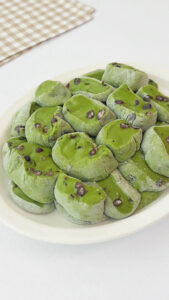 Matcha Red Bean Mochi