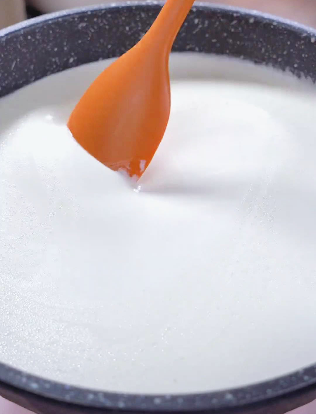 Pour the mixture into a non-stick pan