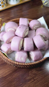 Purple sweet potato mantou
