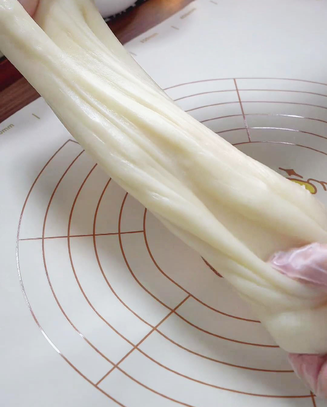 Stretch and pull until it becomes elastic