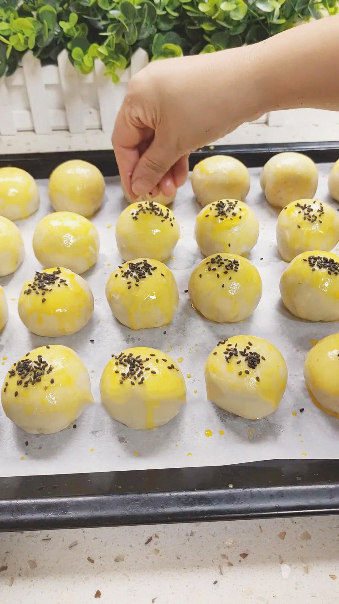 sprinkle with black sesame seeds