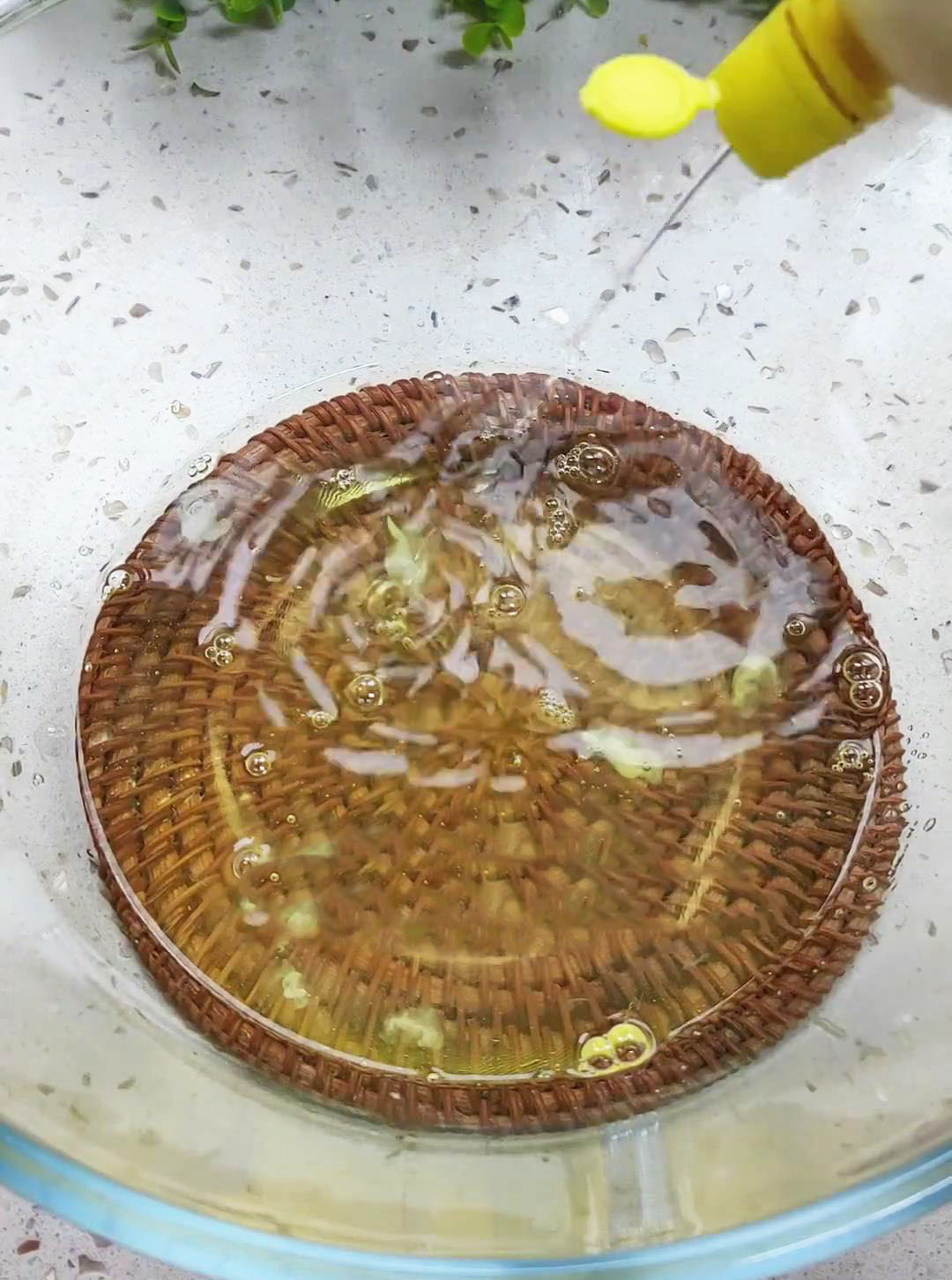 Add a few drops of lemon juice to the egg whites