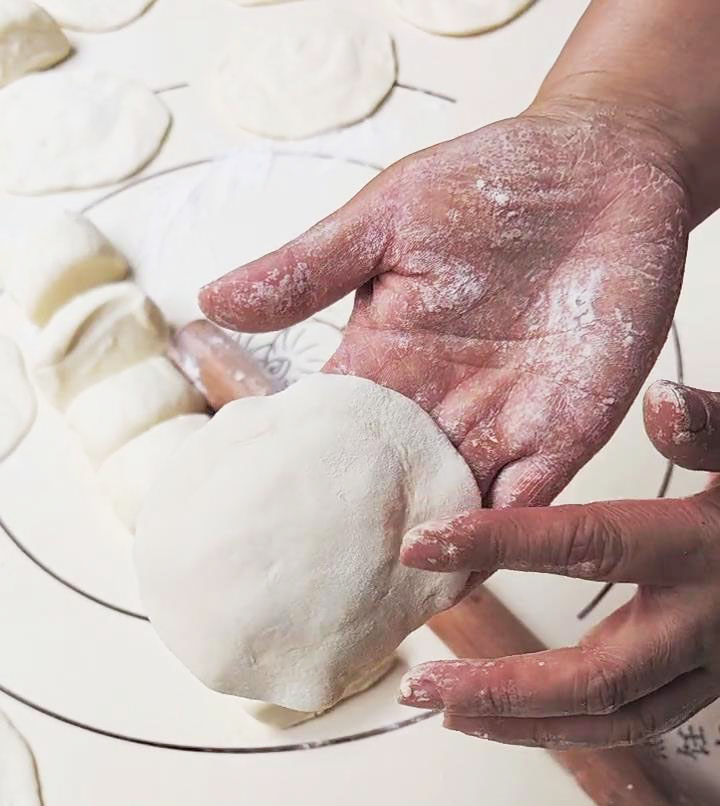 Aim for a round shape with a thicker center and thinner edges