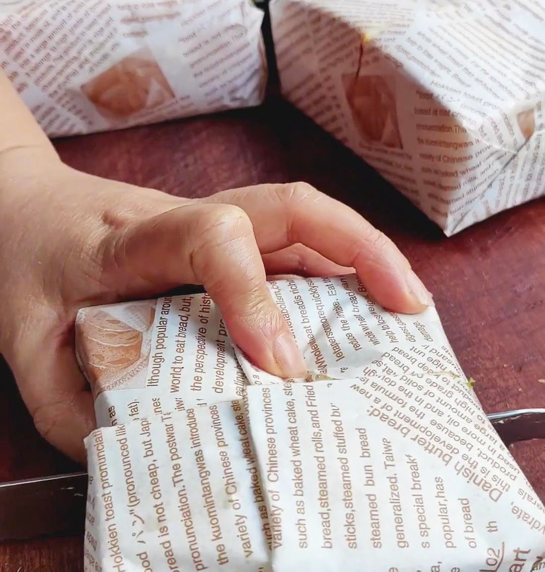 cut the sandwich in half