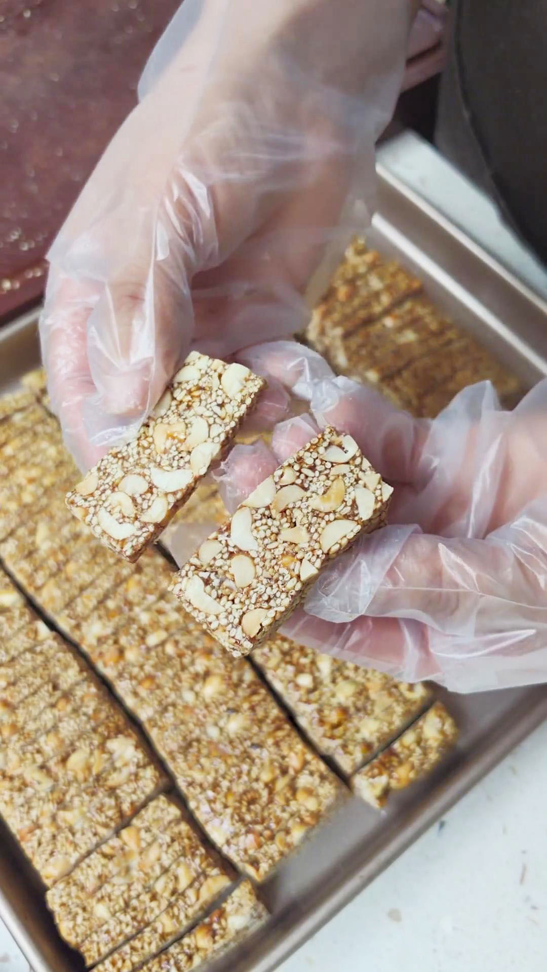 sesame peanut brittle