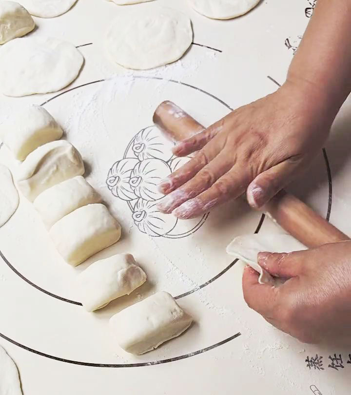 use a rolling pin to flatten it