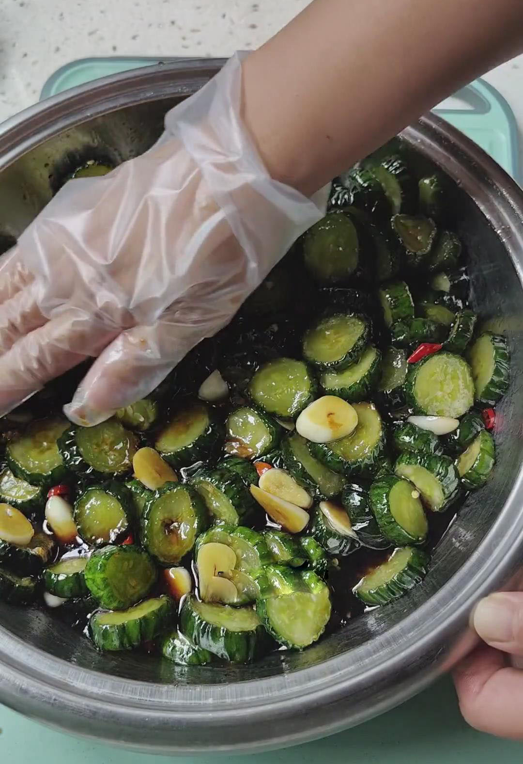 Marinate the Cucumbers