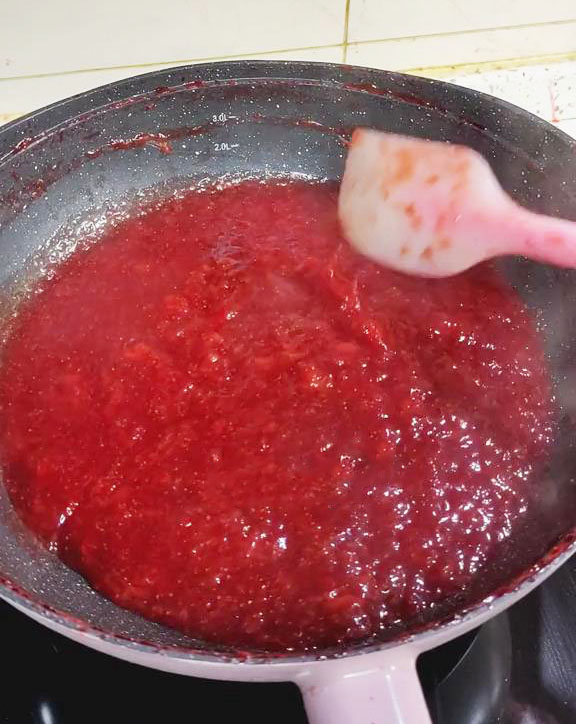 Continue cooking the Purée