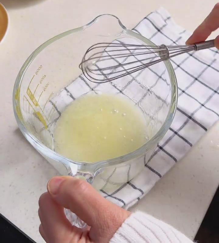 Prepare the egg whites Prepare the egg whites