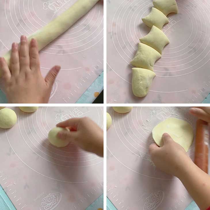 Roll the dough and cut