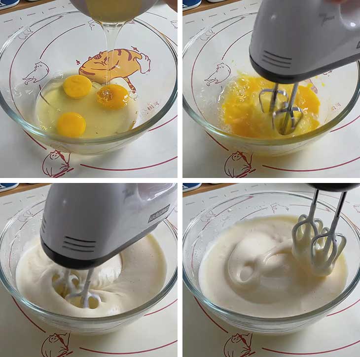 Whisk the eggs
