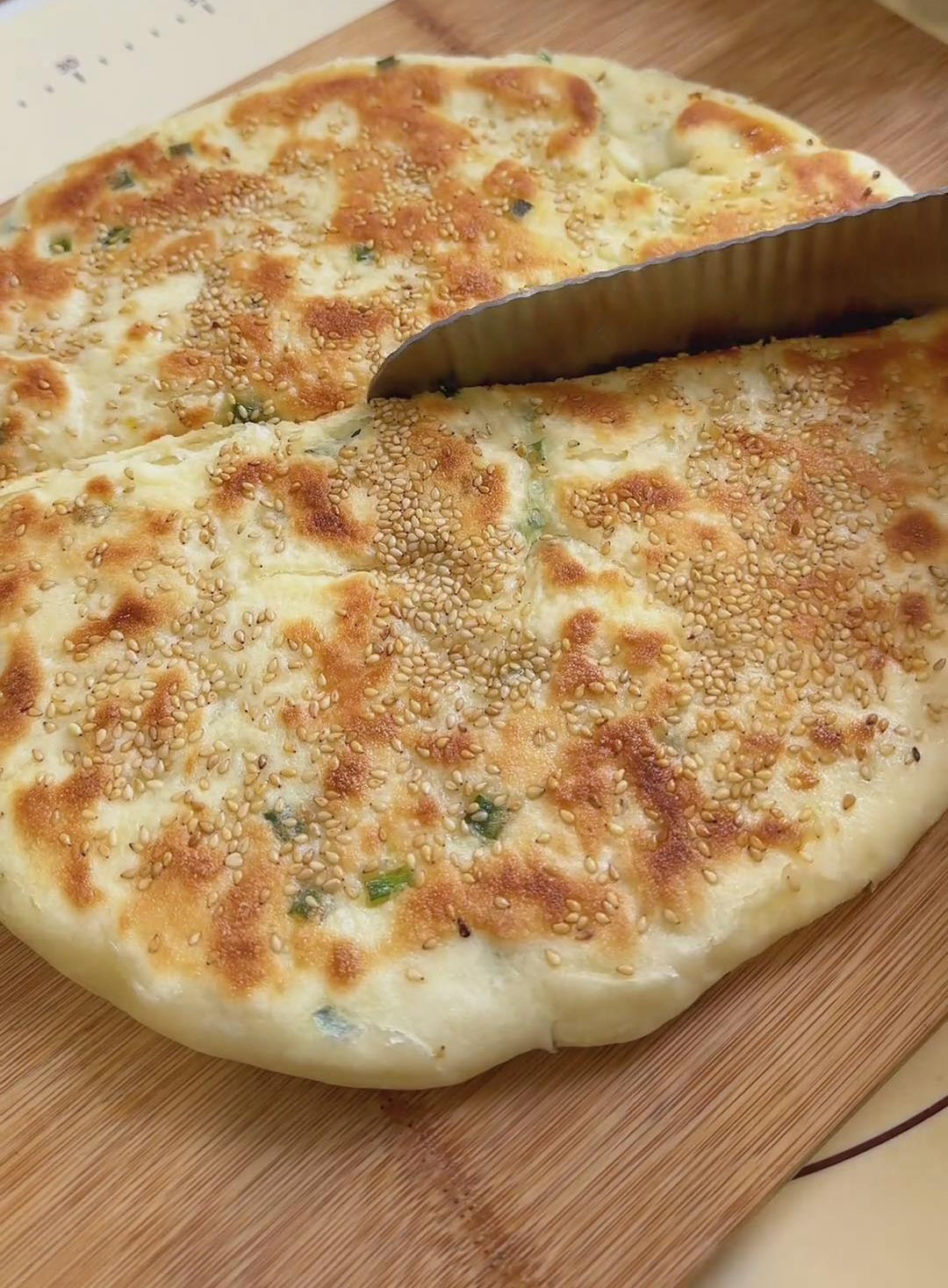 cut the pancake into your desired size cut the pancake into your desired size