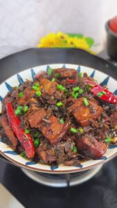 Braised Pork Belly with Meigan Cai (3)