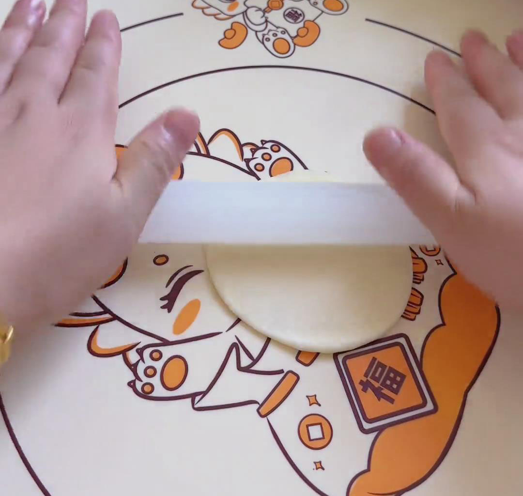 Roll each portion into a round disc