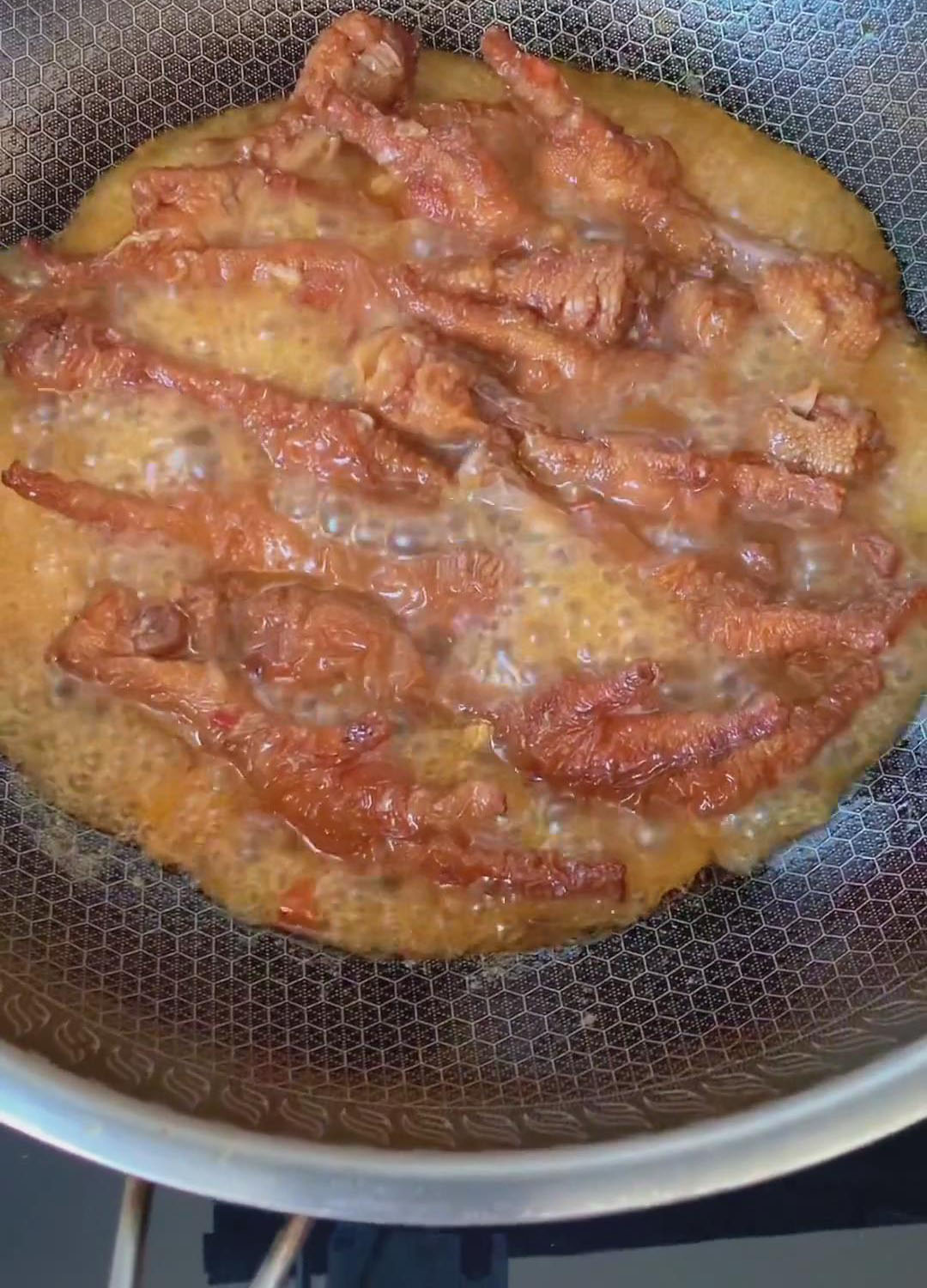 stir the chicken feet regularly to ensure the sauce evenly coats the chicken feet stir the chicken feet regularly to ensure the sauce evenly coats the chicken feet