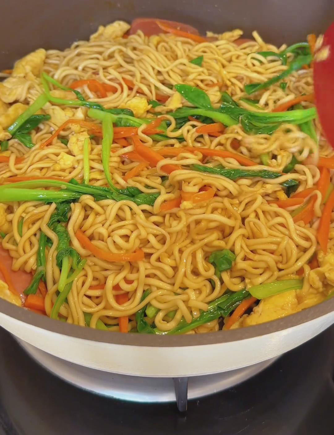 Stir fry for about 2 minutes until vegetables are just cooked