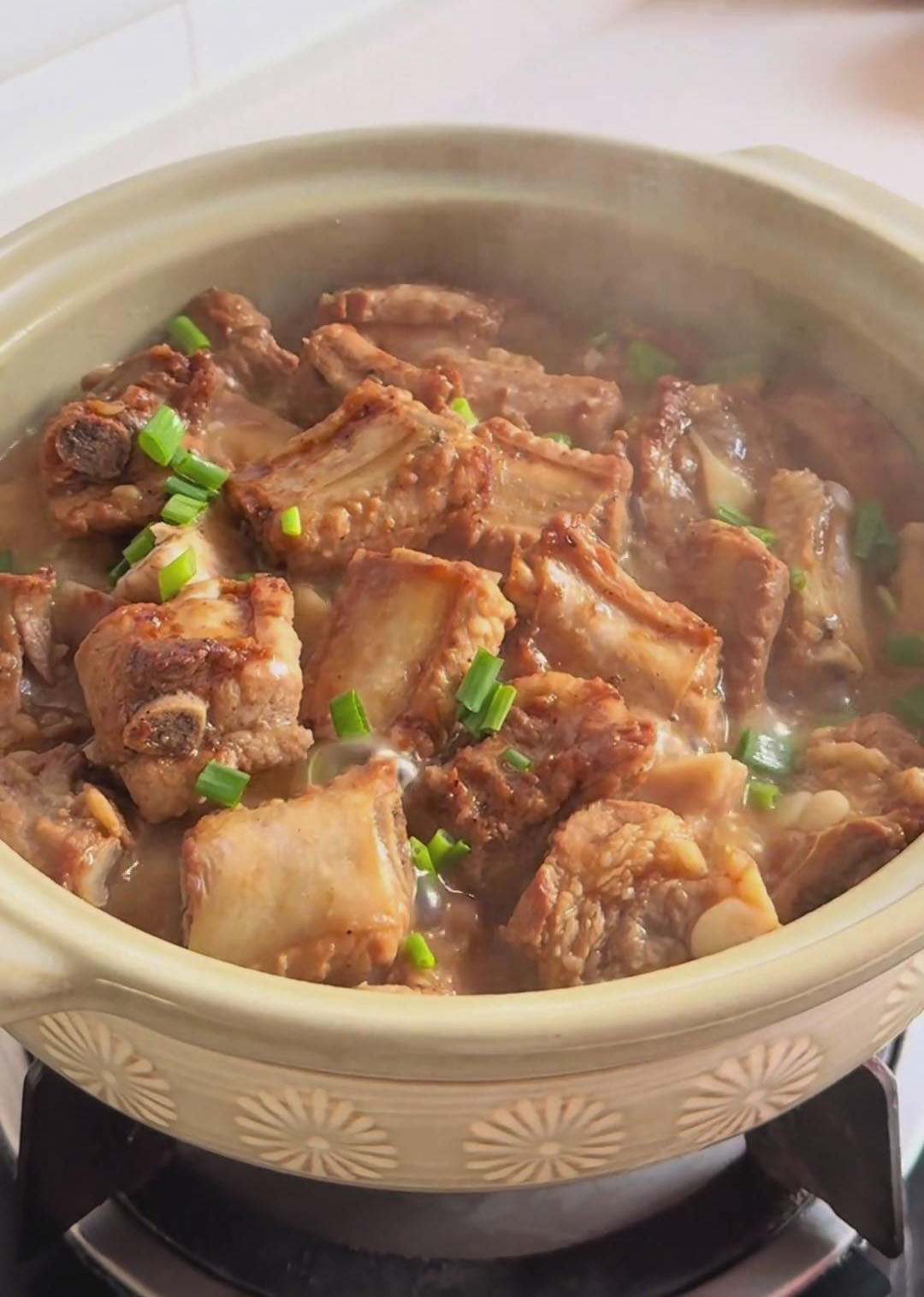 garnish with chopped scallions garnish with chopped scallions