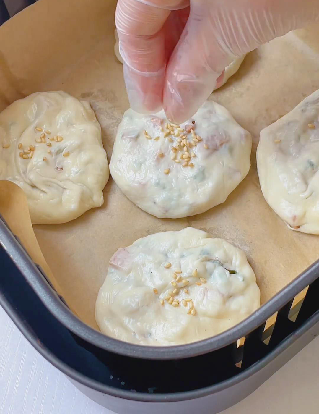 sprinkle sesame seeds on top