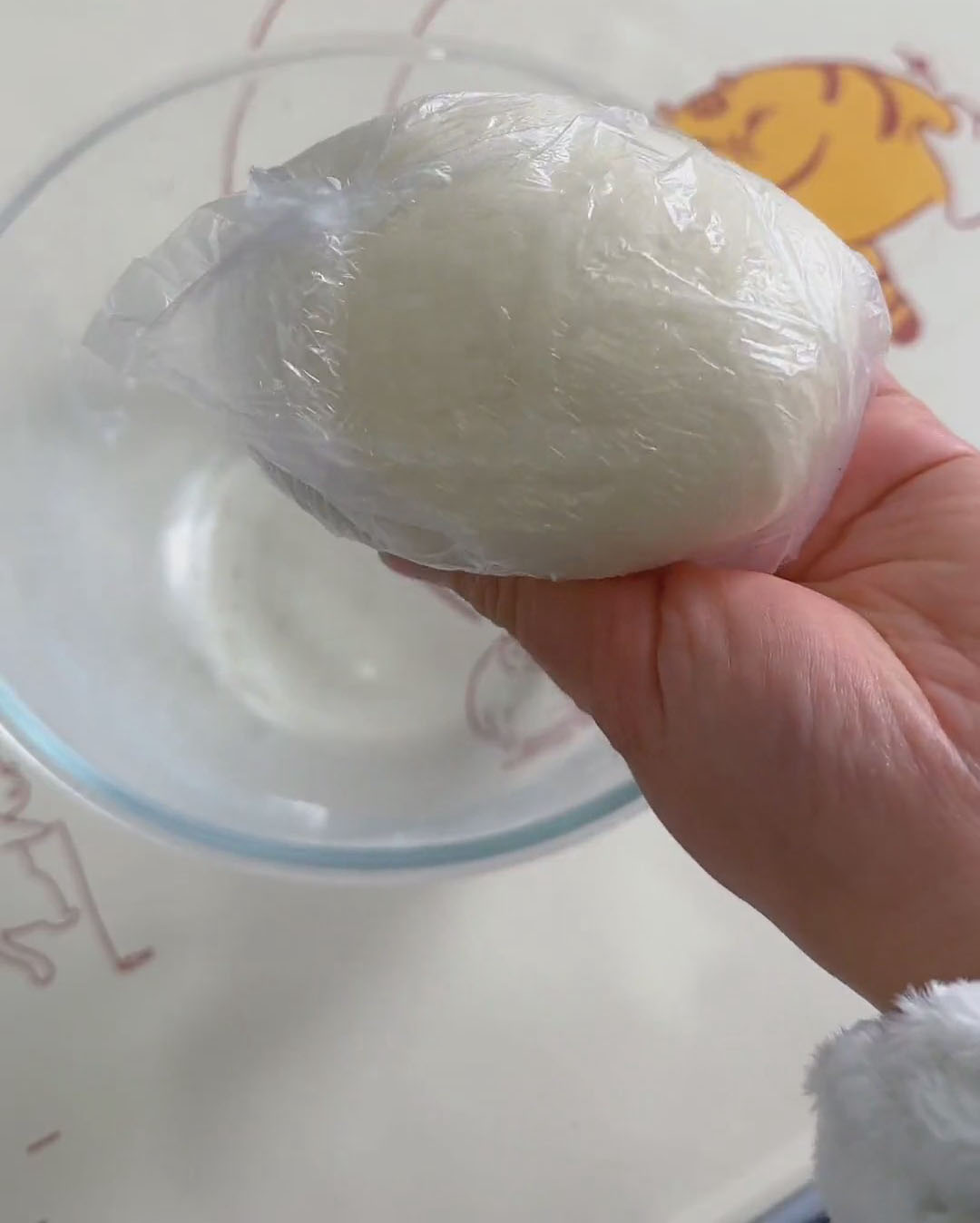 Cover tightly with plastic wrap