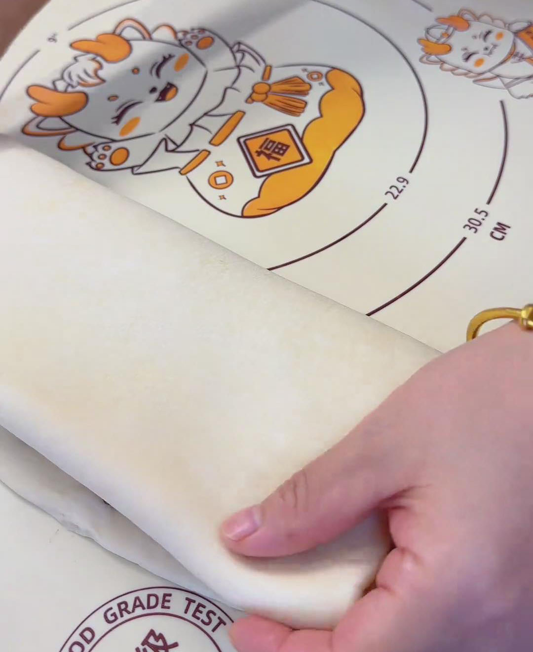 Fold the remaining section over to create a three-layer stack Fold the remaining section over to create a three layer stack