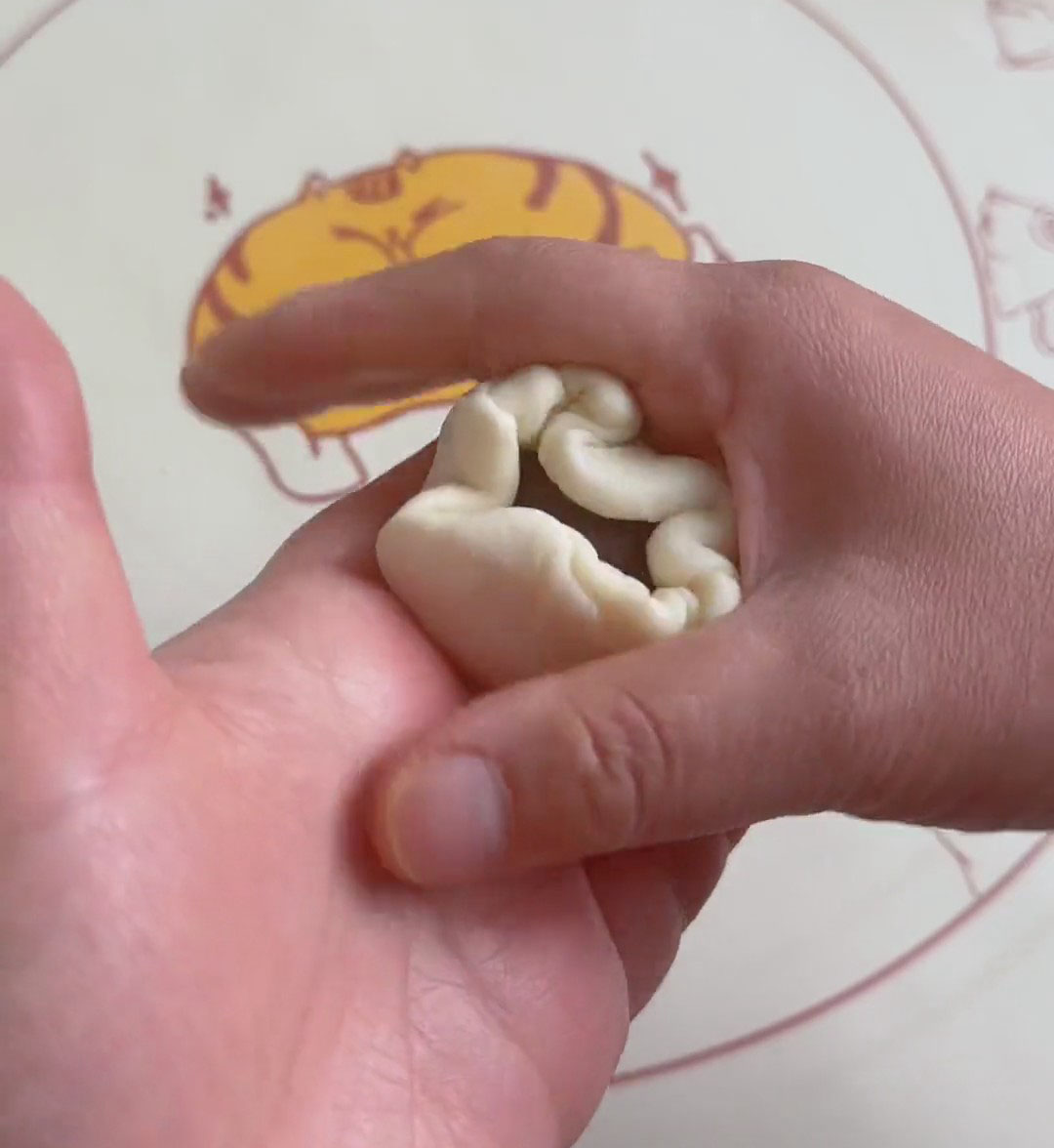 Gather the edges toward the center