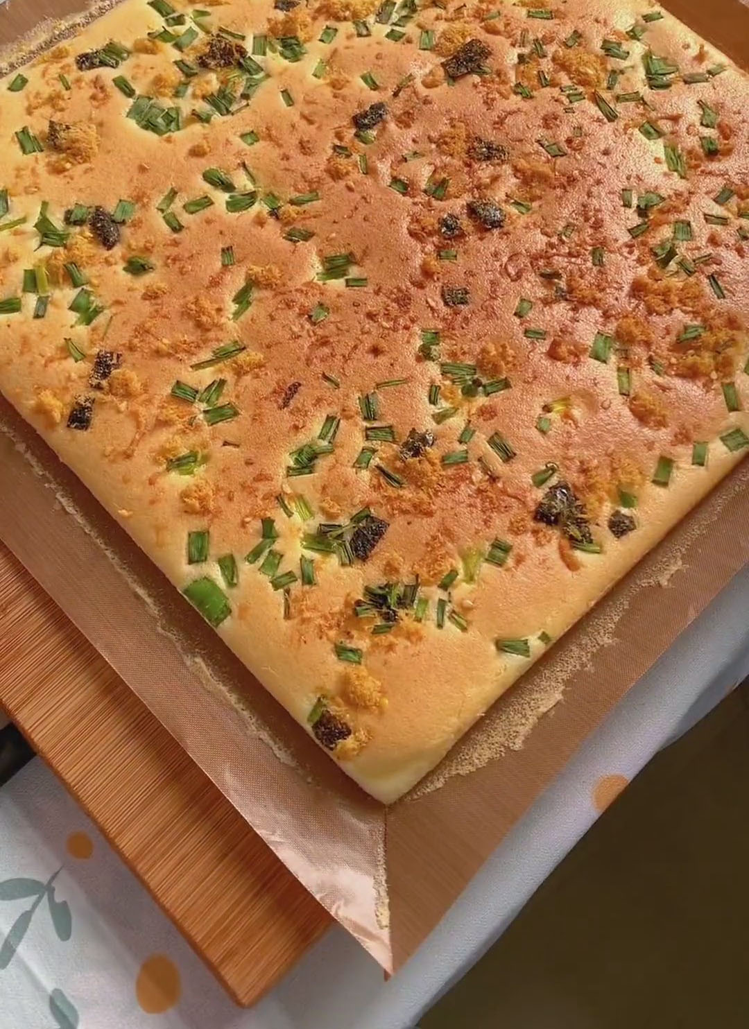 Remove the cake from the oven