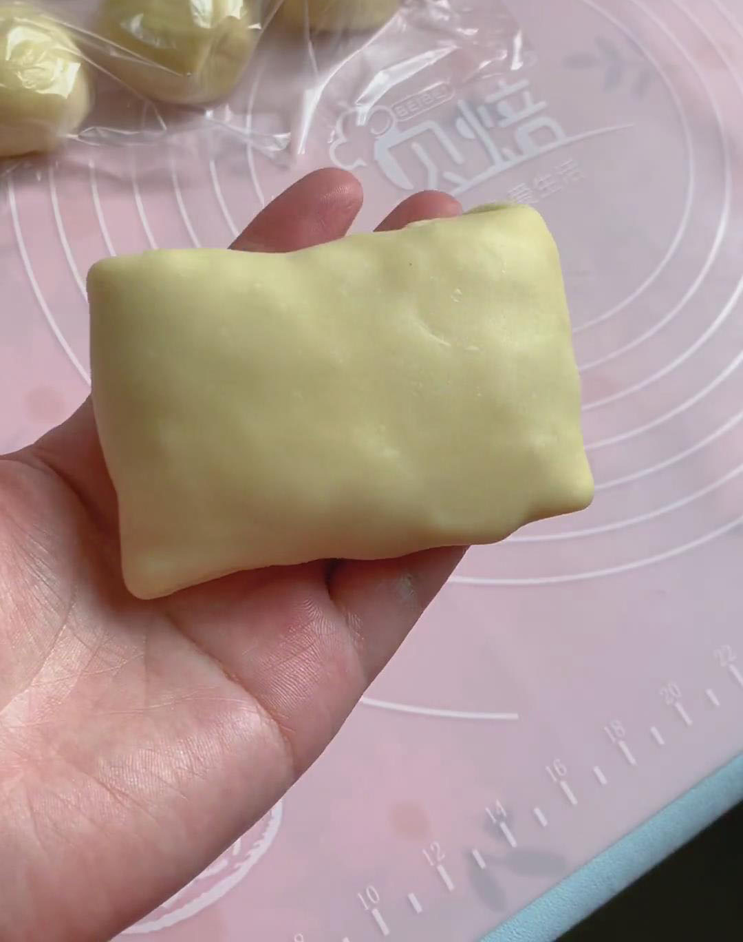 Shape into a square if