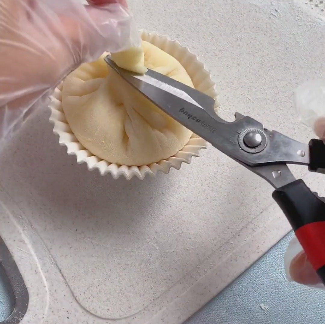 Trim excess dough if needed