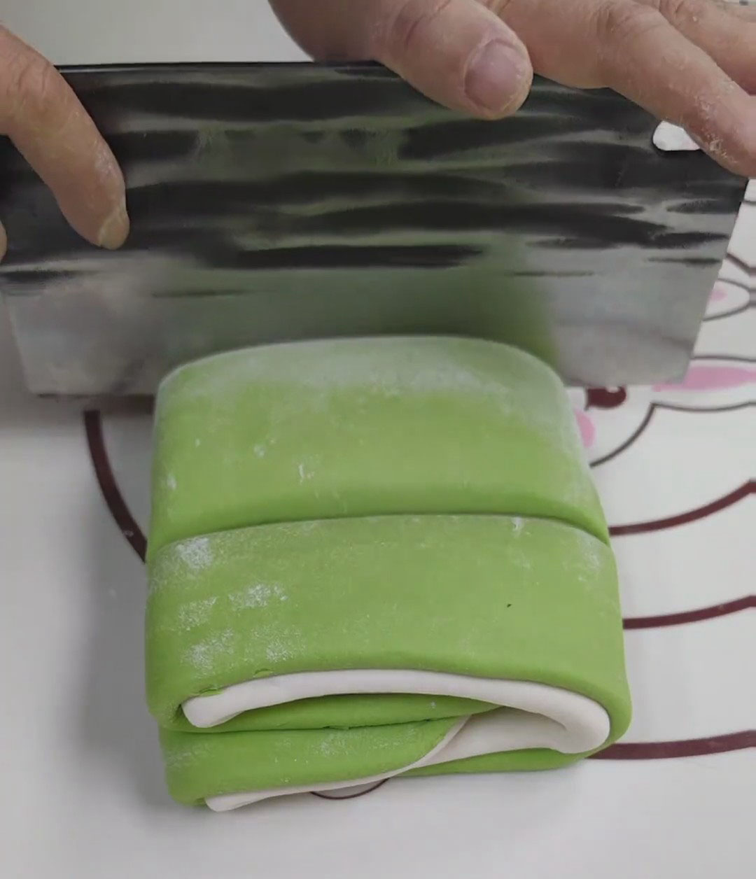 divide it into three equal portions