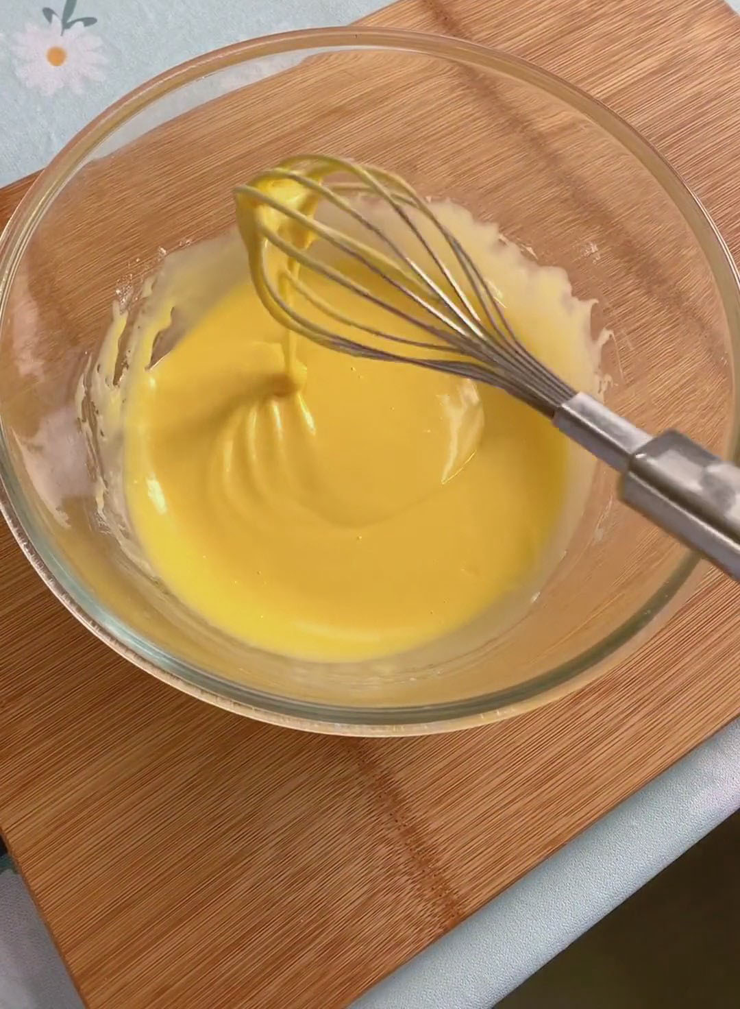 mix until you have a smooth, thick, and lump free batter