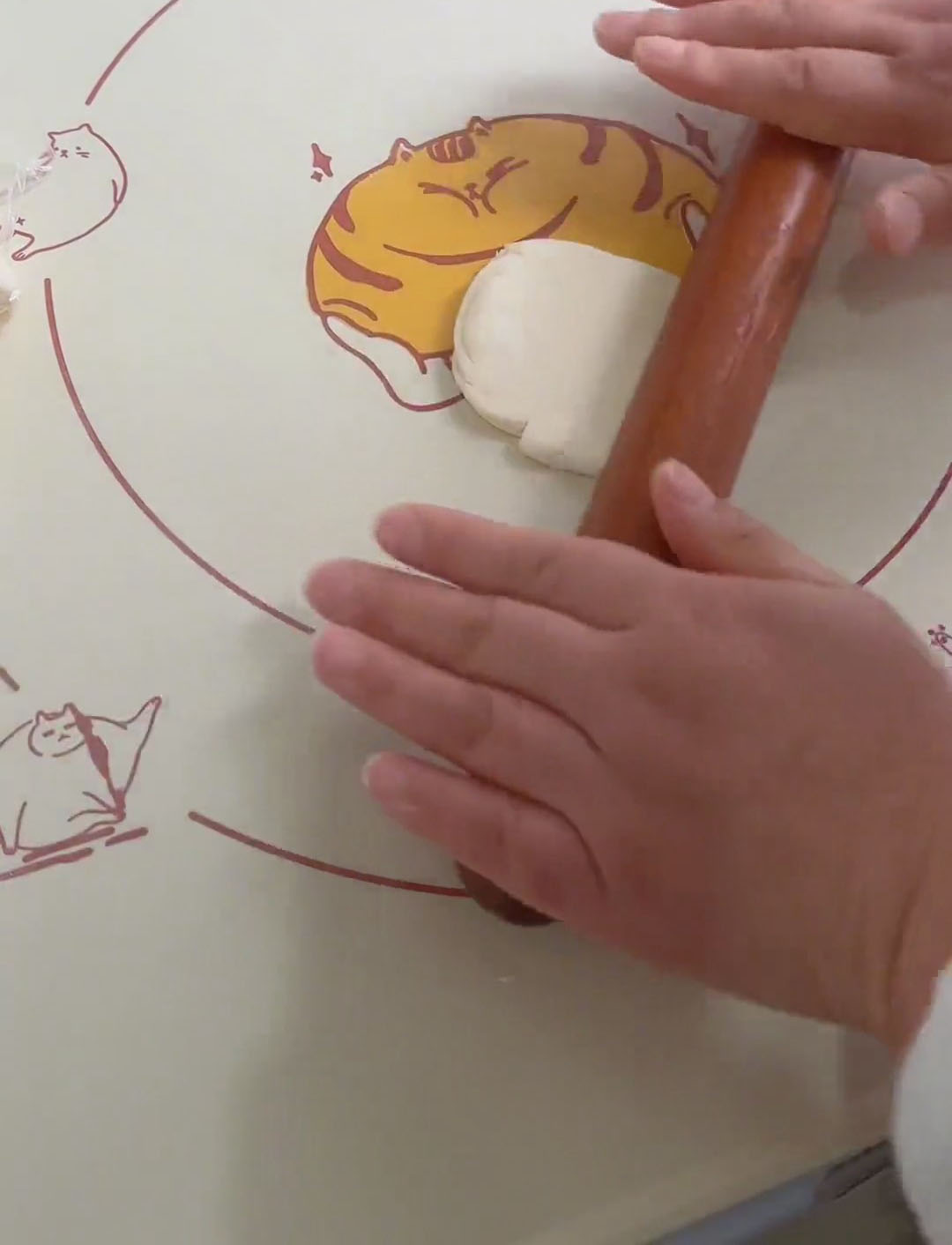 roll it out into a round wrapper