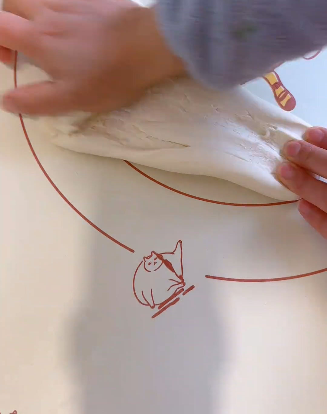 Begin kneading Begin kneading