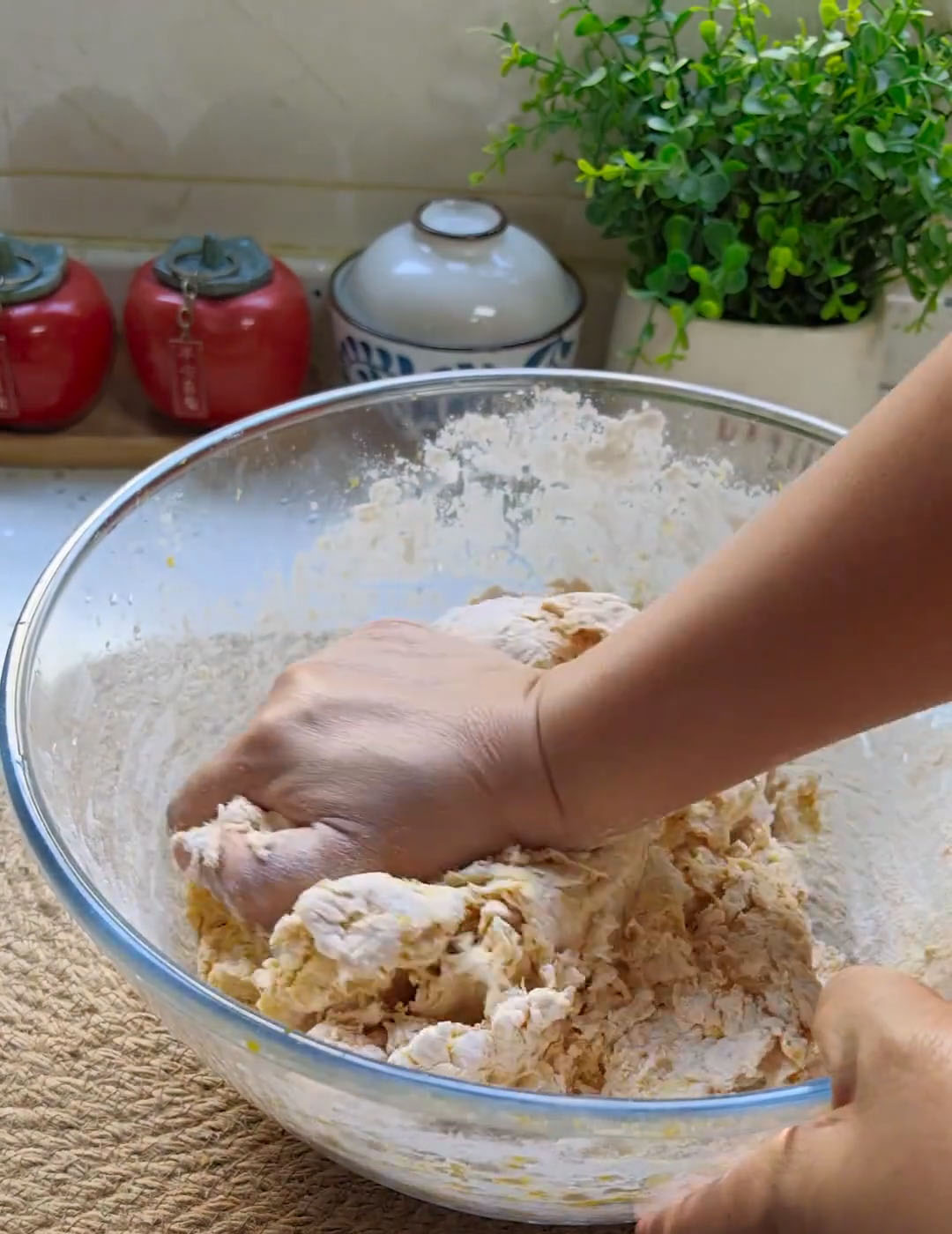 Continue kneading briefly in the bowl