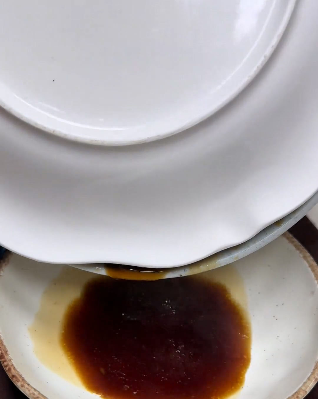 Pour off the liquid from the bowl