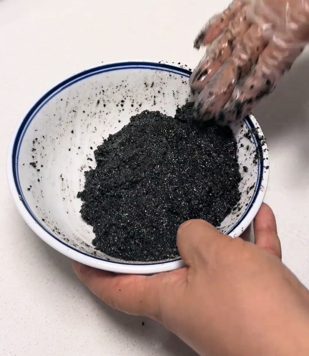 Prepare the Black Sesame Filling