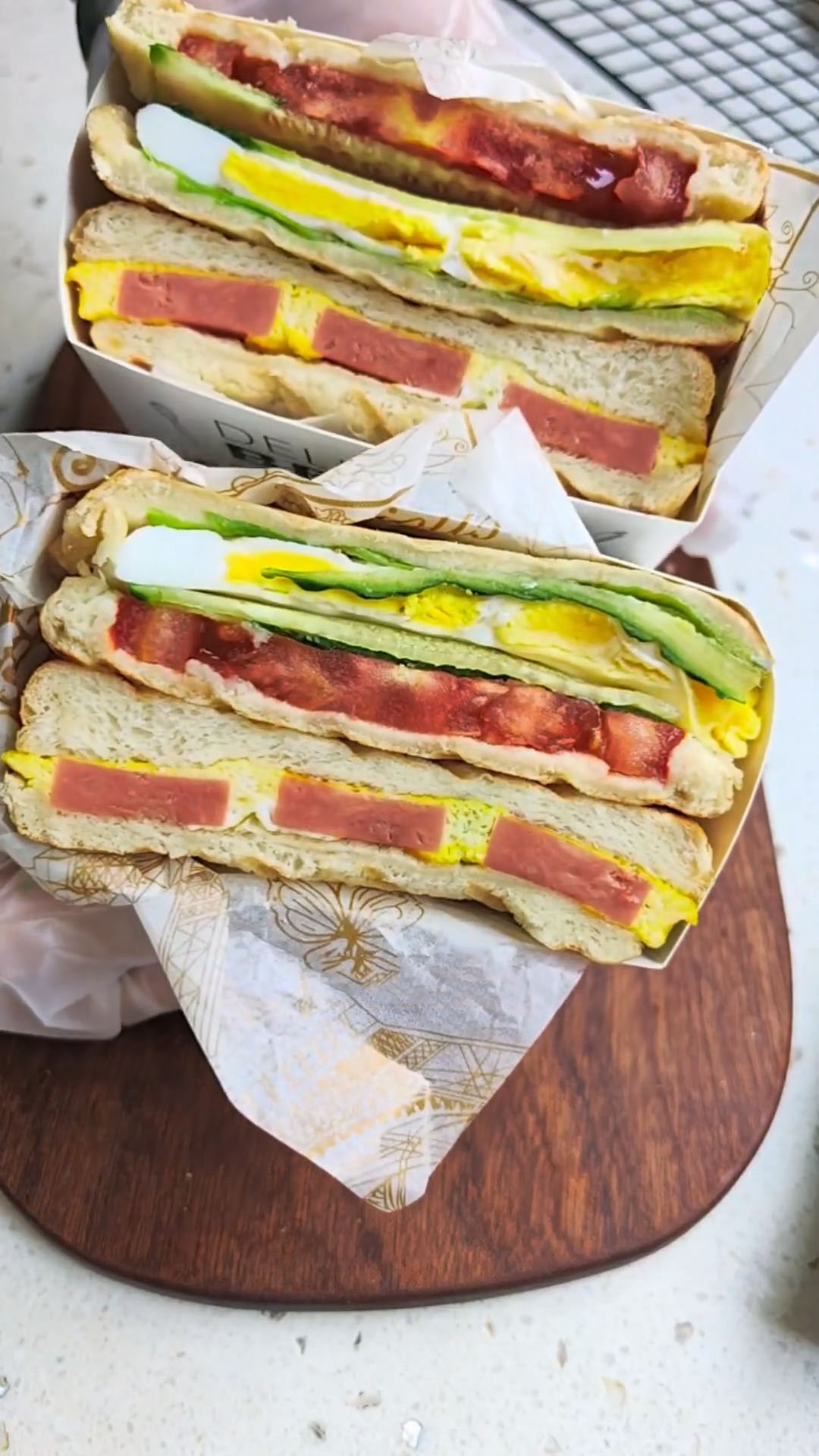 Sandwich made with Sandwich bread