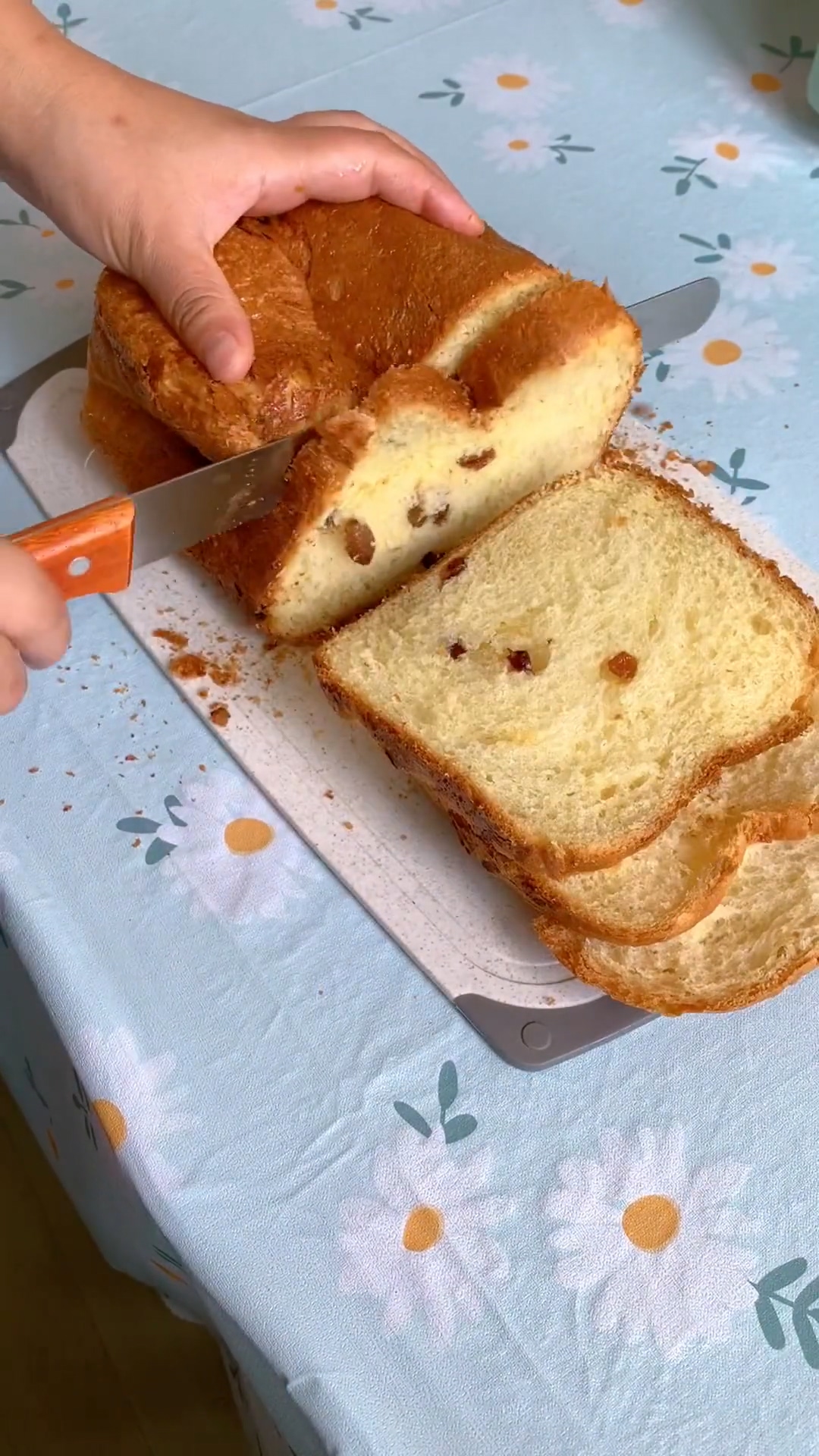 Slice only after the bread has fully cooled