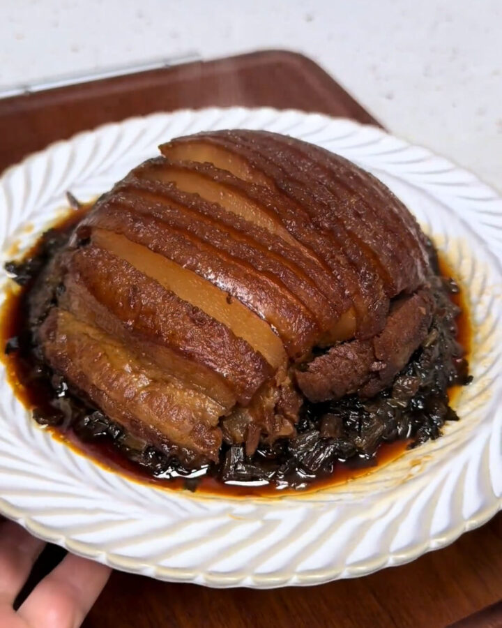 Steamed Pork Belly with Preserved Mustard Greens (3)