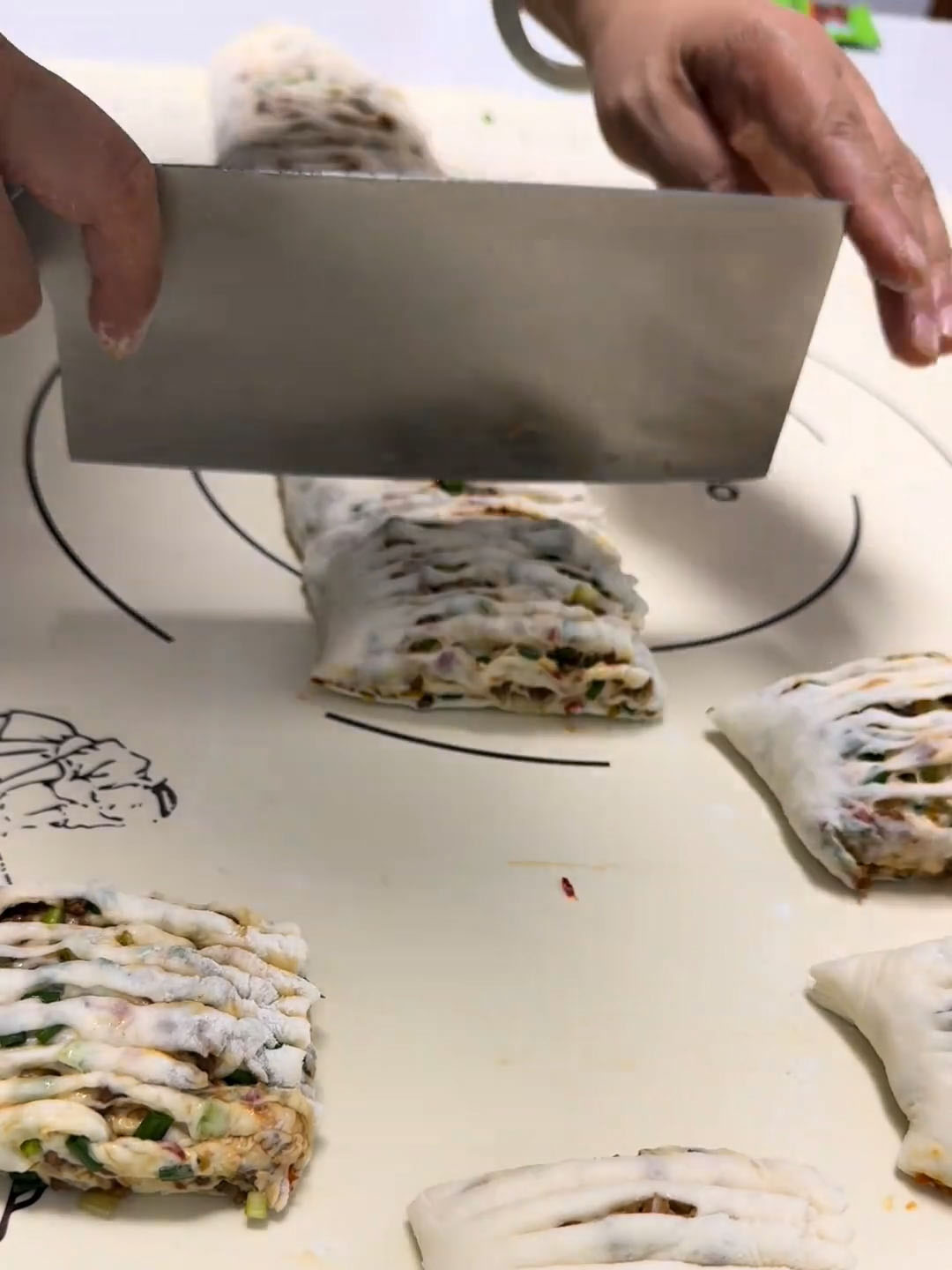 cut it into uniformly sized segments