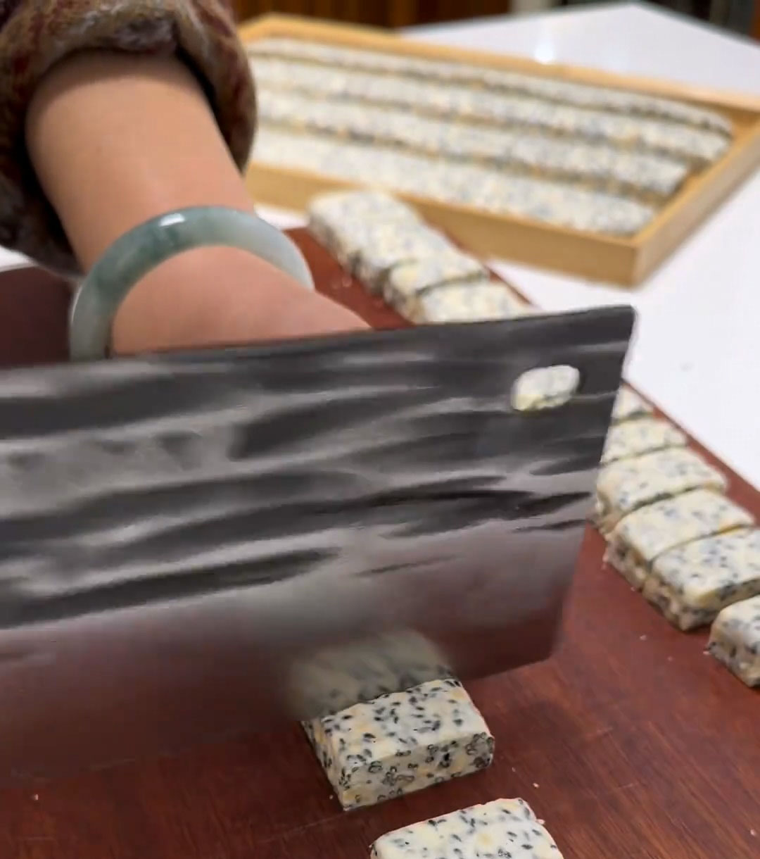 cut them into evenly sized bite sized pieces