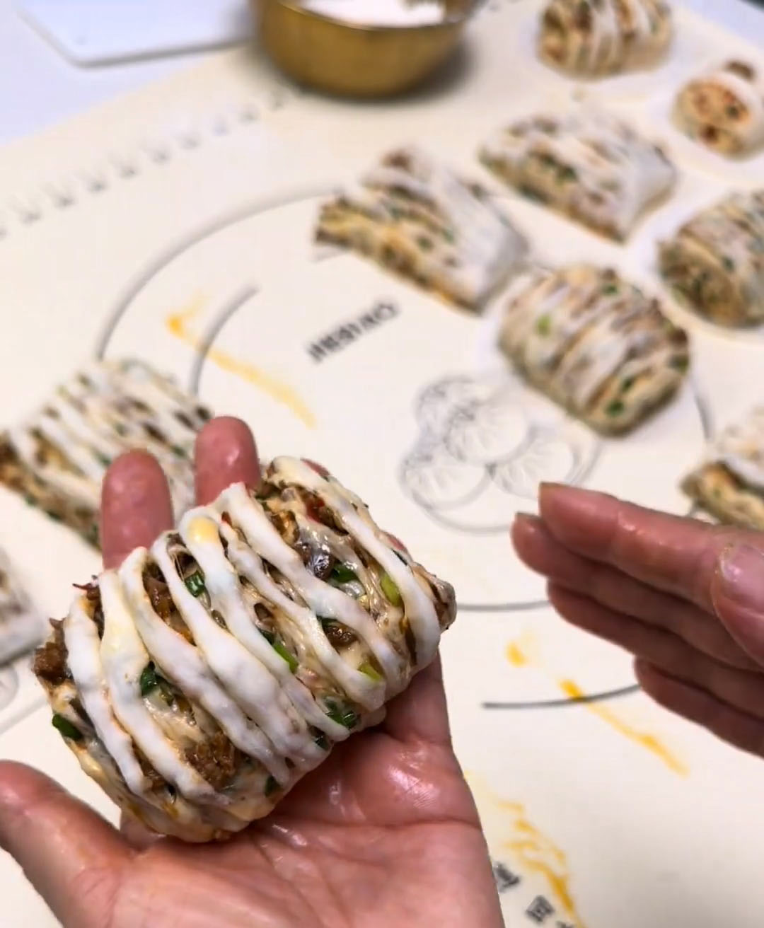 gently stretch and twist into a flower shape3