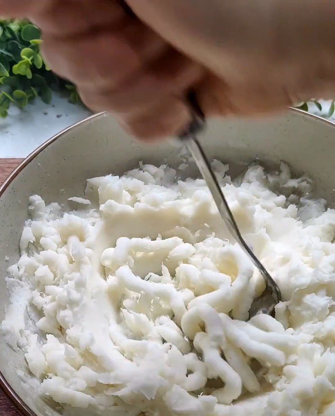 mash using a spoon or smasher until very smooth