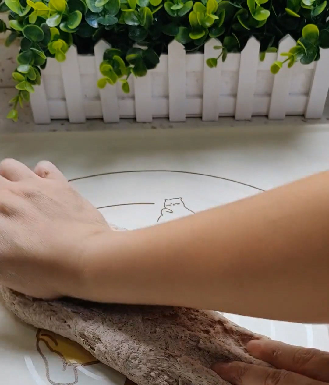 Knead vigorously for about 10 minutes until the dough is very smooth