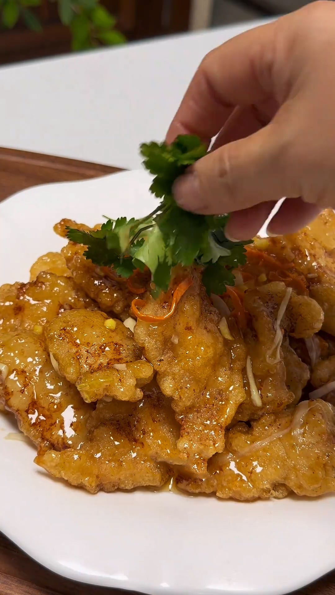 Garnish with fresh cilantro and serve right away