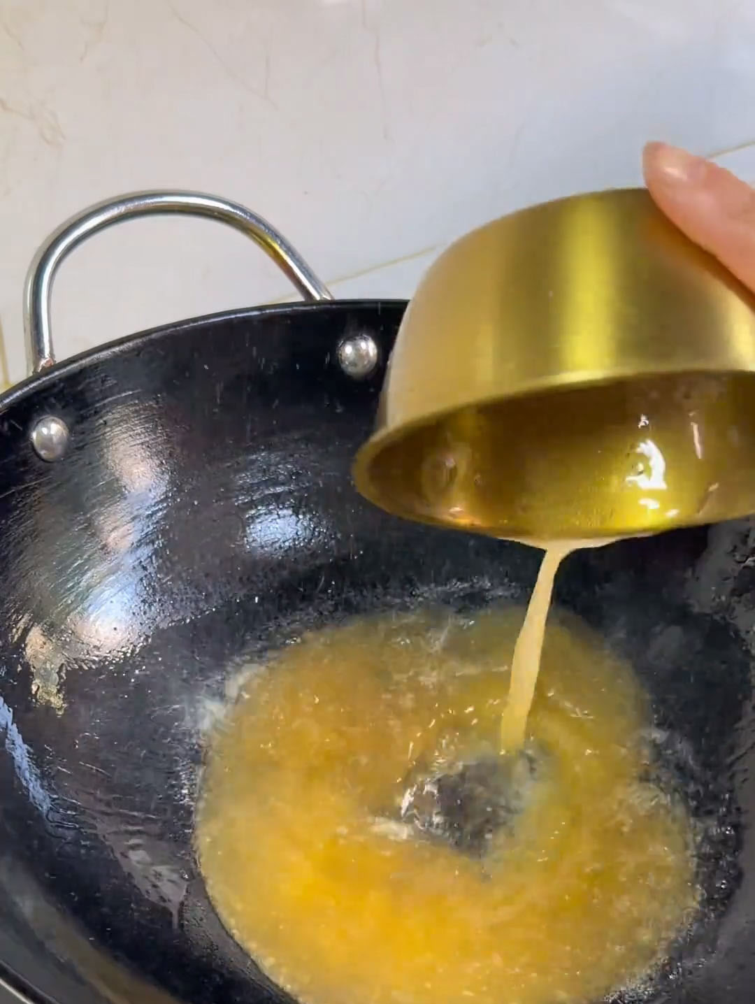 Pour in the prepared sauce mixture