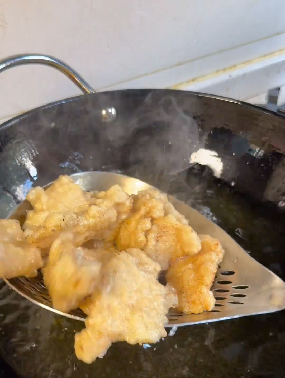 Remove and drain on a wire rack or paper towels